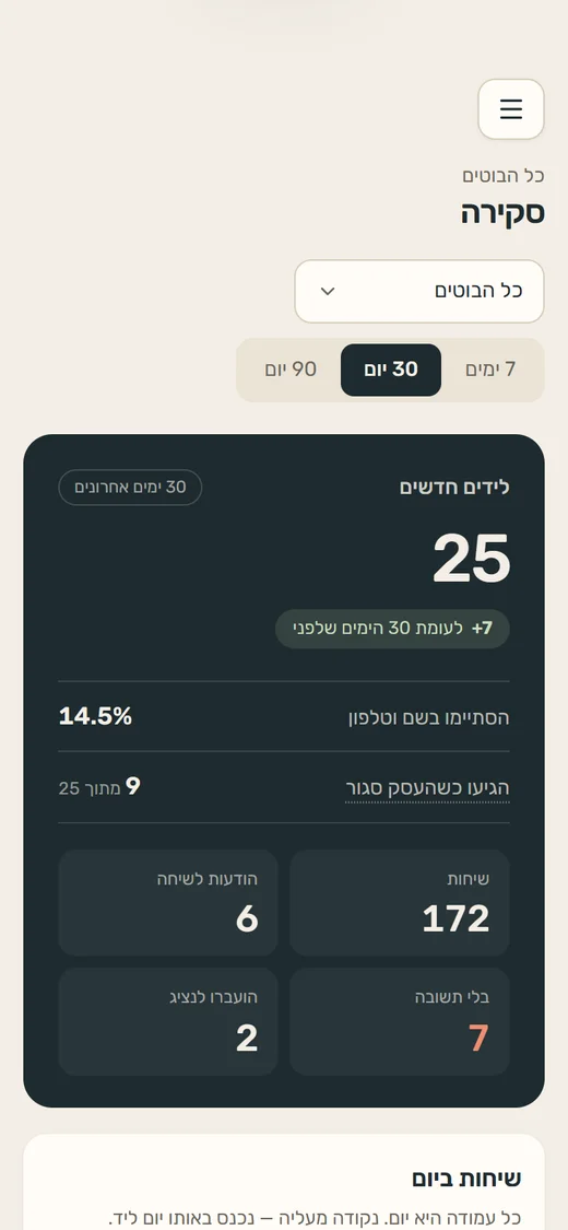 Bot Control במובייל